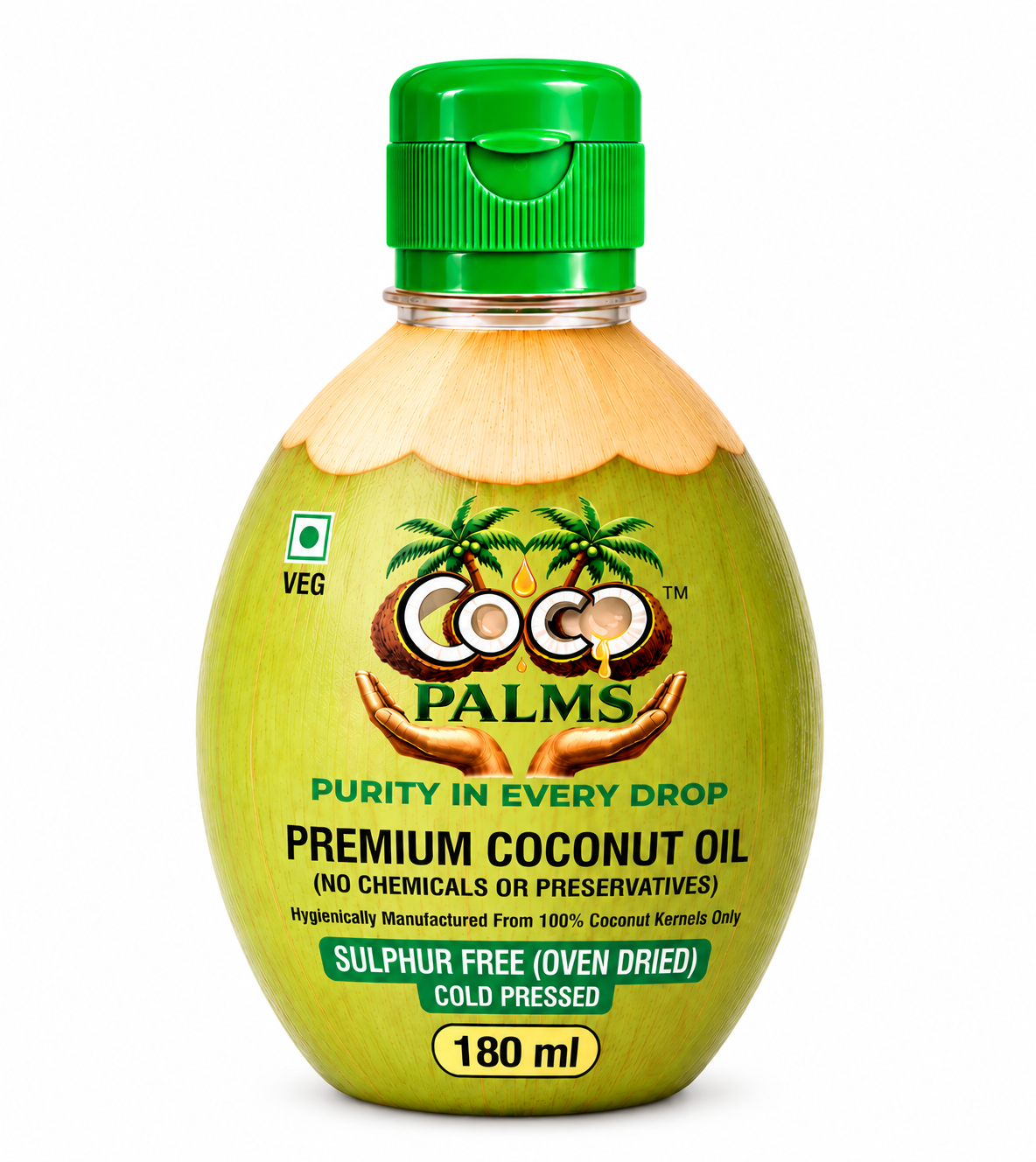 Cocopalms Premium Coconut Oil – 180 ml