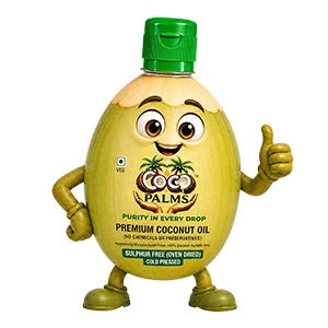 Coco Palms coconut oil mascot