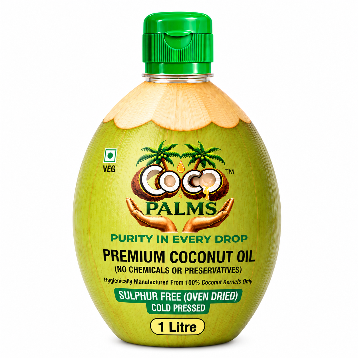 Cocopalms Premium Coconut Oil – 1 Litre